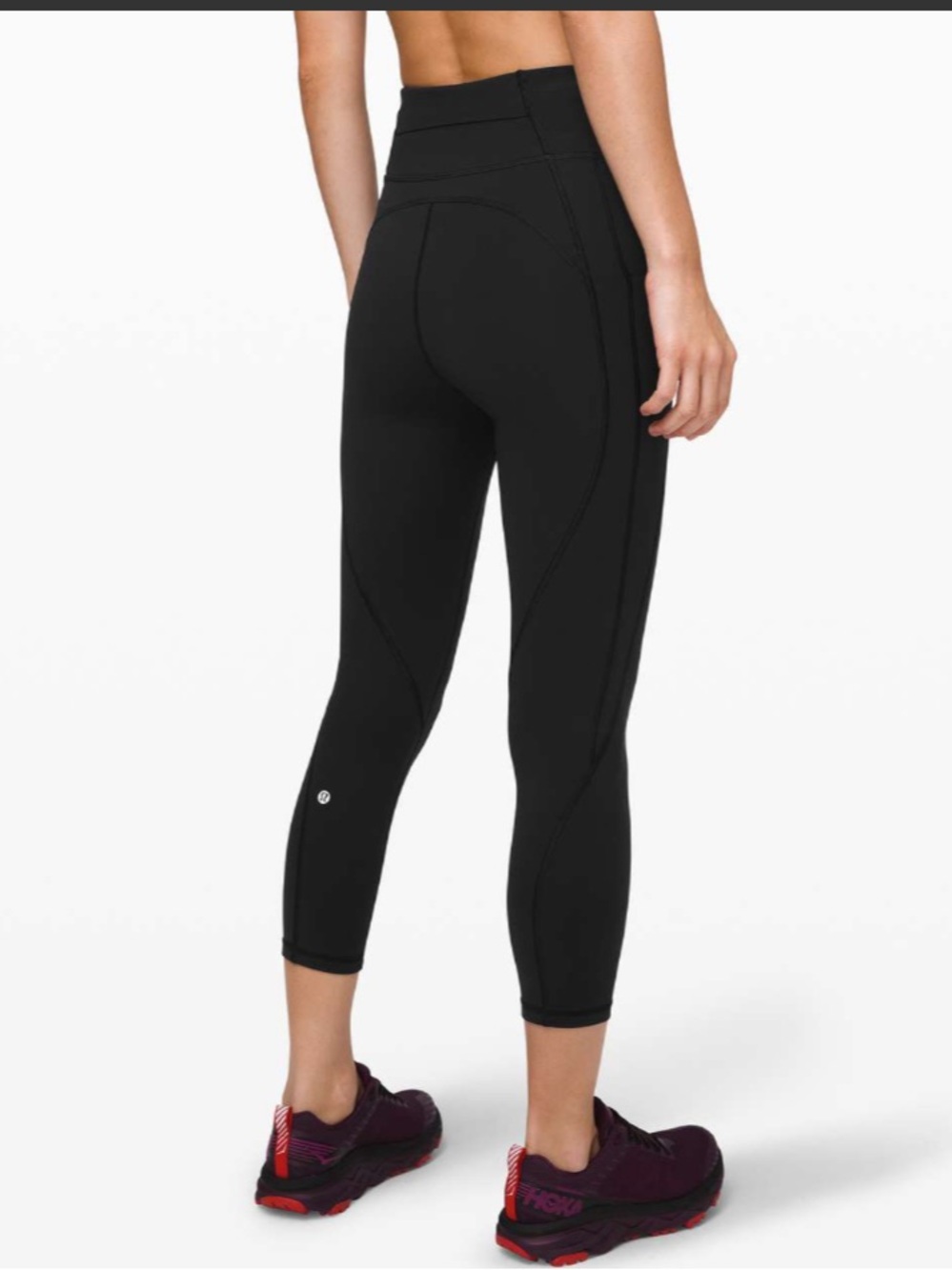 Lululemon Time To Sweat Crop 23" Black Size 8 Pockets W6BA0S